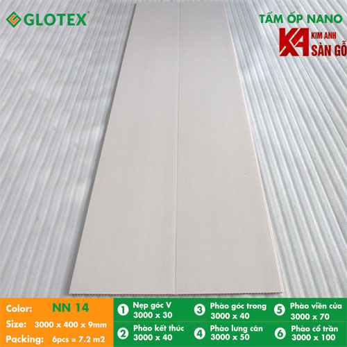 Tấm Ốp Tường Nano Glotex NN14